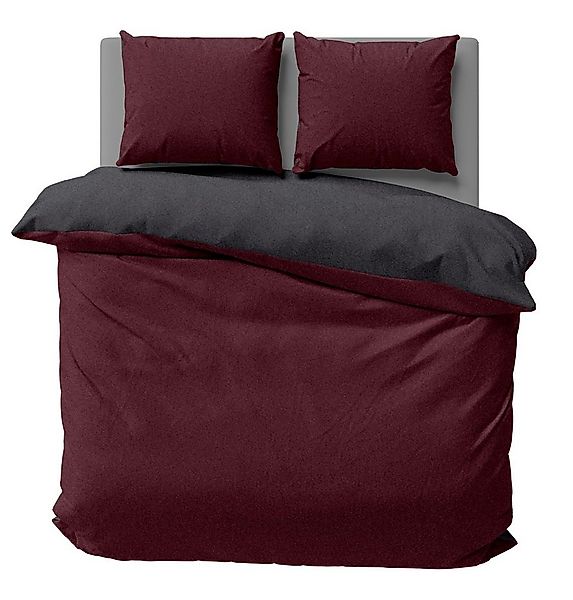 One Home Bettwäsche Doubleface Unifarben, Fleece, 3 teilig, Wende modern, k günstig online kaufen