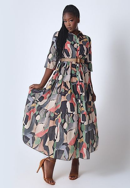 YC Fashion & Style Maxikleid Leinenkleid günstig online kaufen