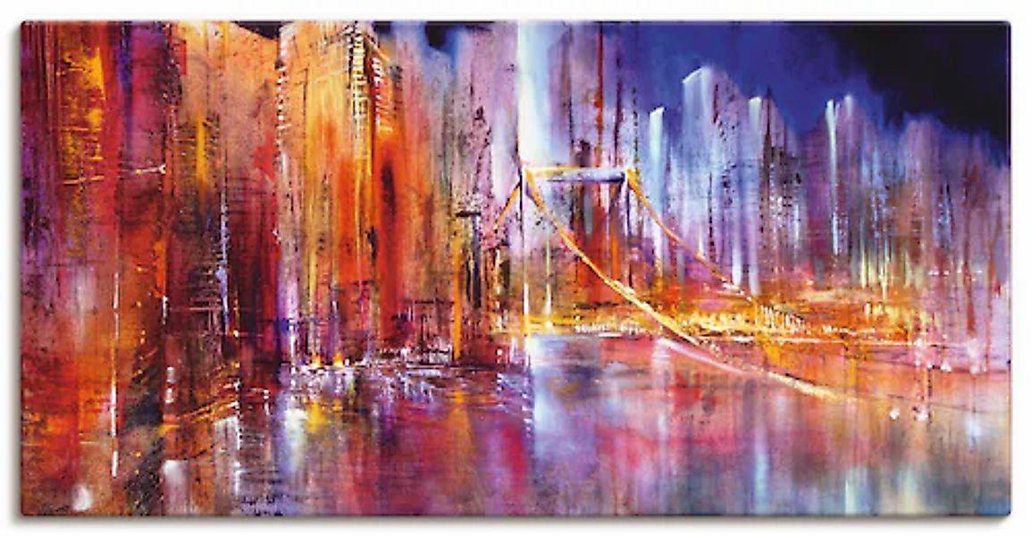 Artland Leinwandbild »Stadtansicht II« Brücken 1 Stk. tlg. auf Keilrahmen g günstig online kaufen