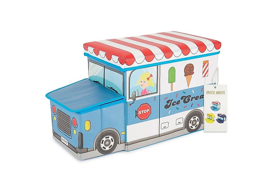 BIECO Spielzeugtruhe Bieco Kinder Aufbewahrungsbox mit Deckel, faltbar, Spi günstig online kaufen