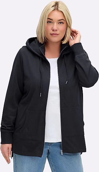 Sheego Shirtjacke "Sweatjacke" 1 Stk. günstig online kaufen