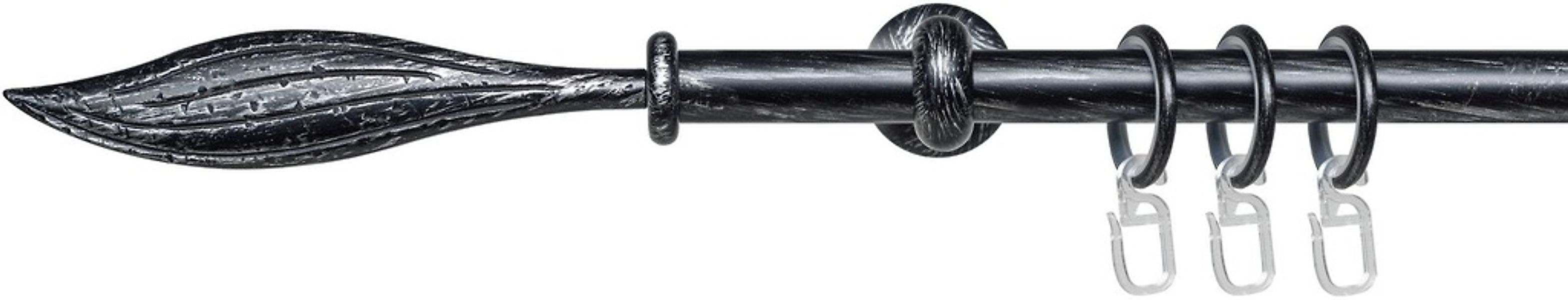 Liedeco Gardinenstange "Esp Blatt" Ø 16 mm 1 läufig-läufig Fixmaß 1-läufig günstig online kaufen