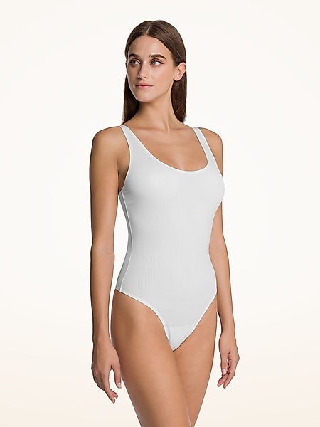 Wolford - Beauty Cotton Bodysuit, Frau, pearl, Größe: M günstig online kaufen