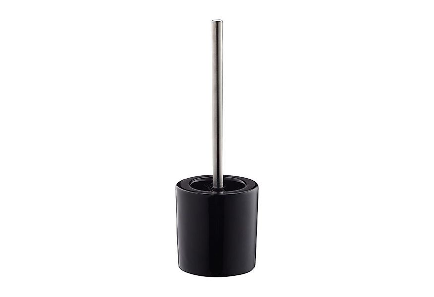 relaxdays Badezimmer-Set WC Garnitur Keramik, schwarz günstig online kaufen