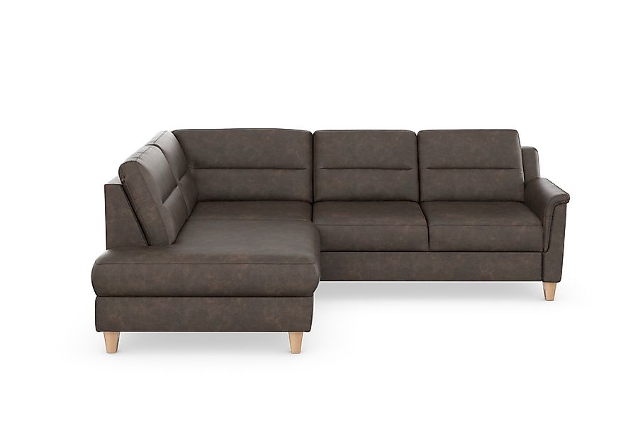 sit&more Ecksofa »Farö L-Form« inklusive Federkern, wahlweise mit Bettfunkt günstig online kaufen