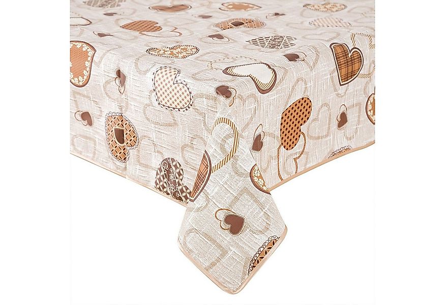 texpot Tischdecke Wachstuch Herzen abwischbar Wachstuchtischdecke (1-tlg) günstig online kaufen