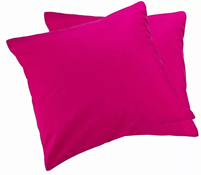 2er Pack MOON-Luxury Linon Kissenbezug 100% Baumwolle-pink-60x60 günstig online kaufen