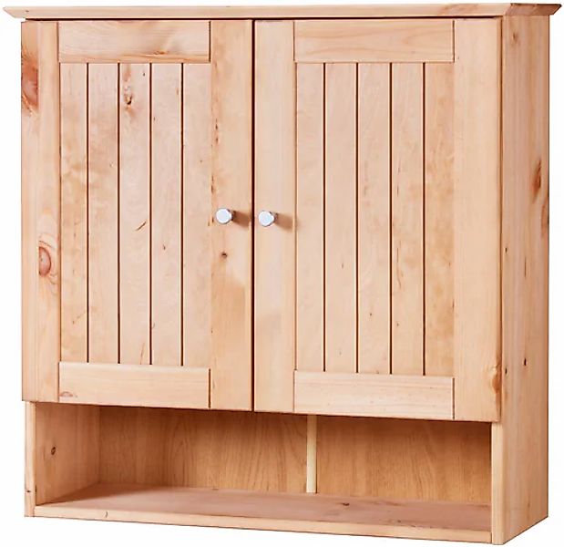 welltime Hängeschrank »Venezia« Badmöbel, aus massiver Kiefer, 2 Türen, Bre günstig online kaufen