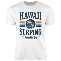 Neverless Print-Shirt Herren T-Shirt Hawaii Surfing günstig online kaufen