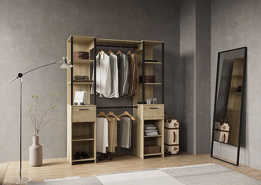 Demeyere GROUP Vorhang-Schrank "Gary", (B/H/T ca. 160/200/50cm), platzspare günstig online kaufen