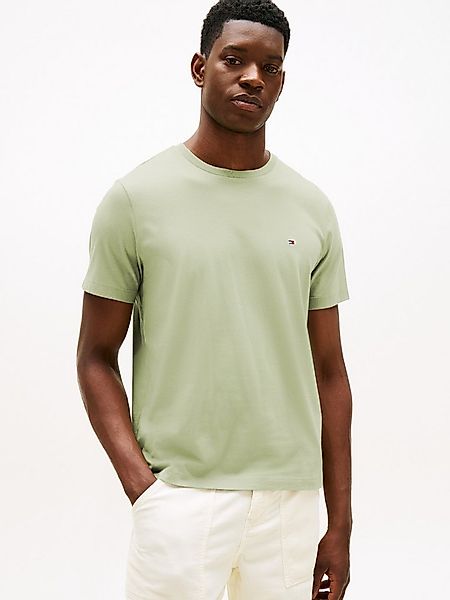 Tommy Hilfiger T-Shirt ESSENTIAL REGULAR FIT SOLID mit Stickerei unifarben, günstig online kaufen