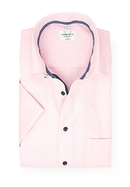 MARVELIS Kurzarmhemd Modern Fit normale, leicht günstig online kaufen