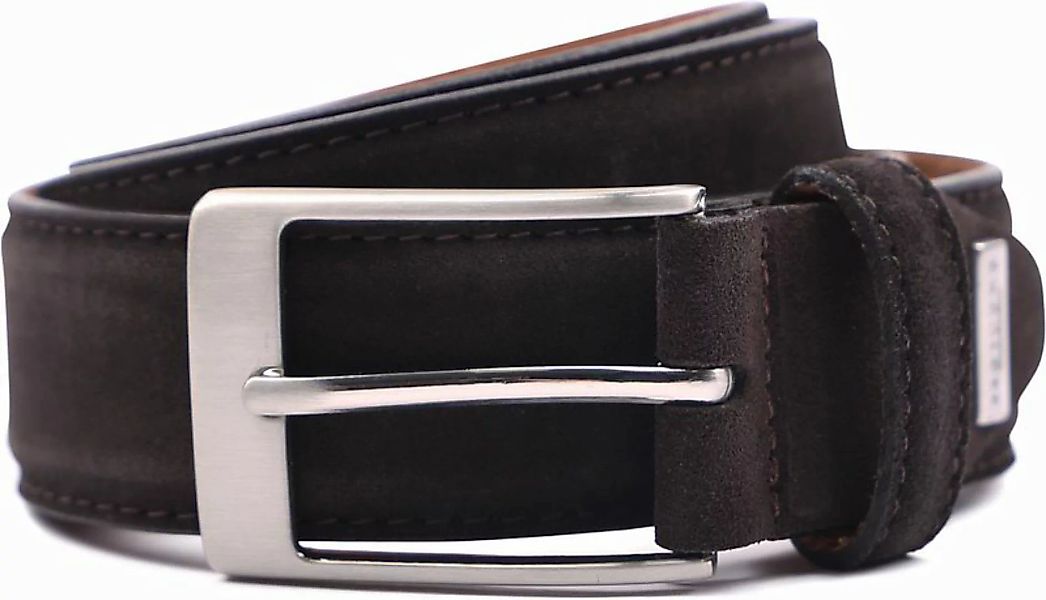 Profuomo Wildleder Gürtel Dunkelbraun - Größe 85 günstig online kaufen
