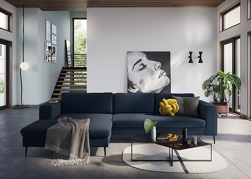 DOMO collection Ecksofa »Modica, zeitlos und elegant, L-Form«, moderne Opti günstig online kaufen