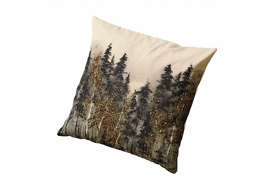 Mirabeau Kissenhülle Kissenhülle Aurignac grau/gold günstig online kaufen