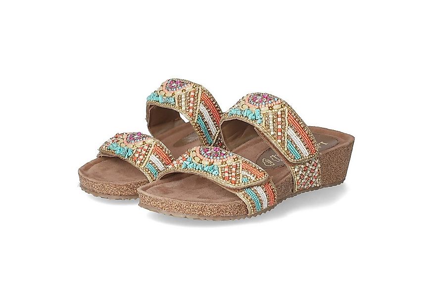 Lazamani LAZAMANI LA75002 MULTI Damen Textil mehrfarbig Pantolette günstig online kaufen