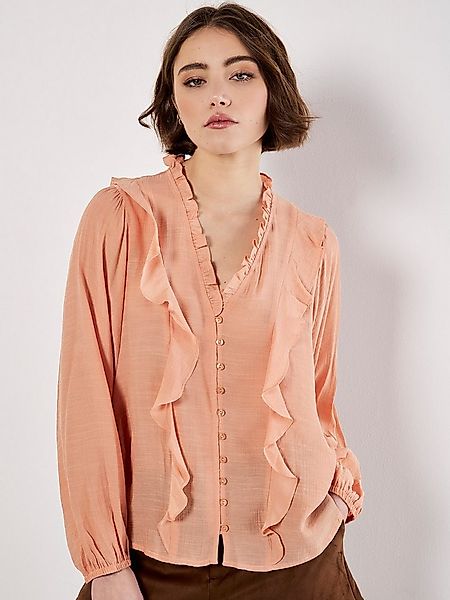 Apricot Rüschenbluse Unibluse mit Rüschen günstig online kaufen