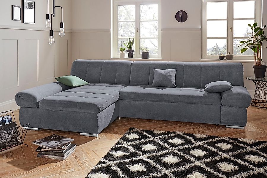 DOMO collection Ecksofa »Mona L-Form«, wahlweise mit Bettfunktion günstig online kaufen
