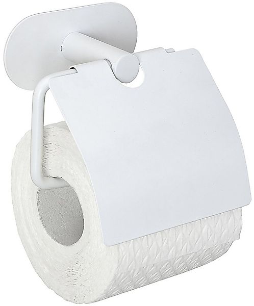 WENKO Toilettenpapierhalter Turbo-Loc® Modell Orea, mit Deckel, Edelstahl, günstig online kaufen