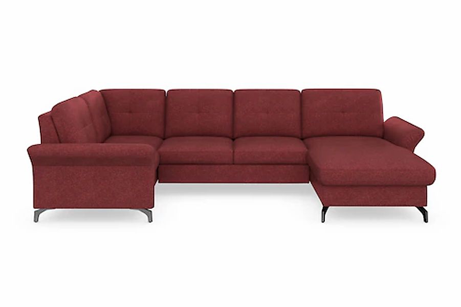 Home affaire Wohnlandschaft »Calando U-Form« wahlweise mit Bettfunktion, Be günstig online kaufen