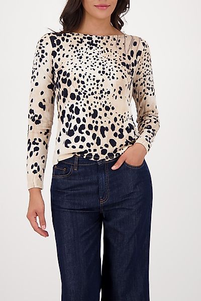Monari Langarmshirt Shirt Leo allover Regular günstig online kaufen