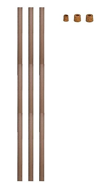 Lauschaer Glas Gartenstecker Rosenkugelstab Gartenkugelstab mit Korkaufsatz günstig online kaufen