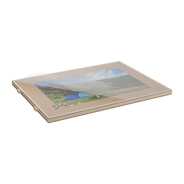 relaxdays Puzzleunterlage Puzzlebrett drehbar mit 4 günstig online kaufen