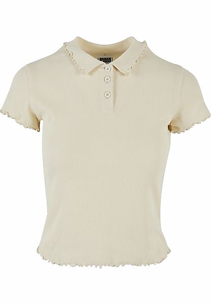 URBAN CLASSICS T-Shirt "Urban Classics Damen Ladies Rib Polo Tee" 1 Stk. günstig online kaufen