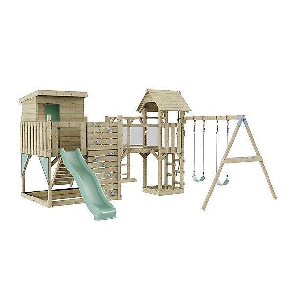 OutdoorToys Spielturm Malou mit Kinderschaukel Mintgrün günstig online kaufen