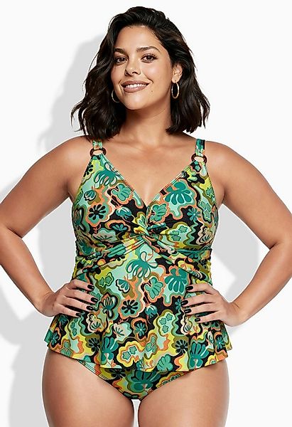 Ulla Popken Bügel-BH Tankini Boho-Muster Softcups Träger verstellbar günstig online kaufen