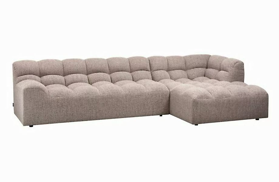 WOOOD Ecksofa Chaiselongue Allure aus Melange-Stoff Rechts, Beige günstig online kaufen