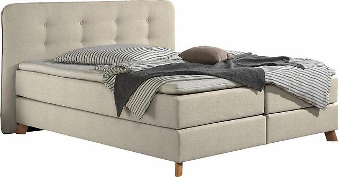 Home affaire Boxspringbett "Cecina", in 5 Breiten, 3 Ausführungen, 2 Härteg günstig online kaufen