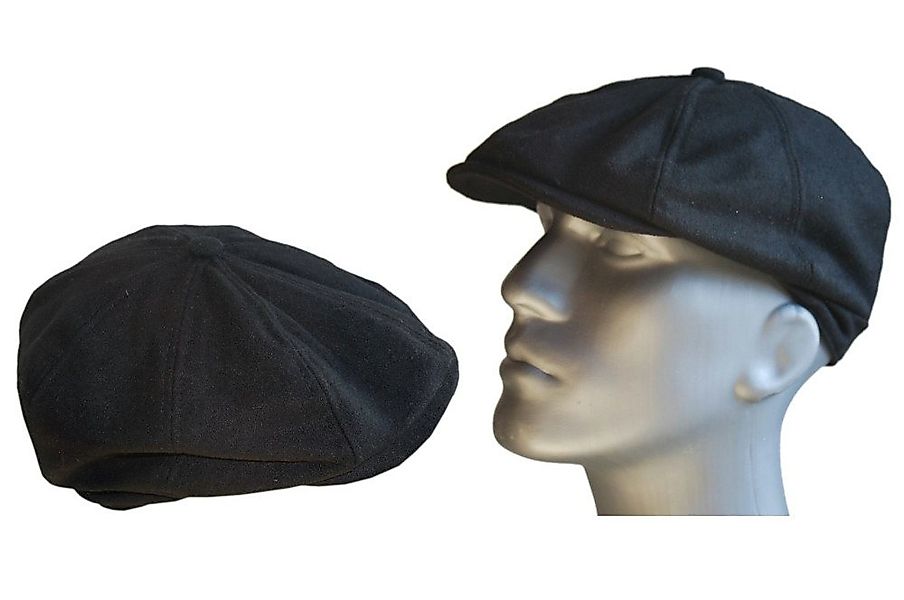 Cool4 Schiebermütze Gatsby 8-Panel Filz Flatcap Peaky Blinders Schwarz 8-Pa günstig online kaufen