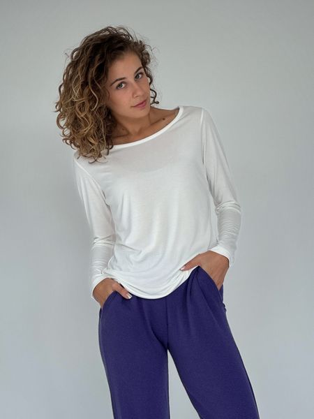 Zuckerwatte Langarmshirt mit Rundhalsausschnitt aus feinster günstig online kaufen