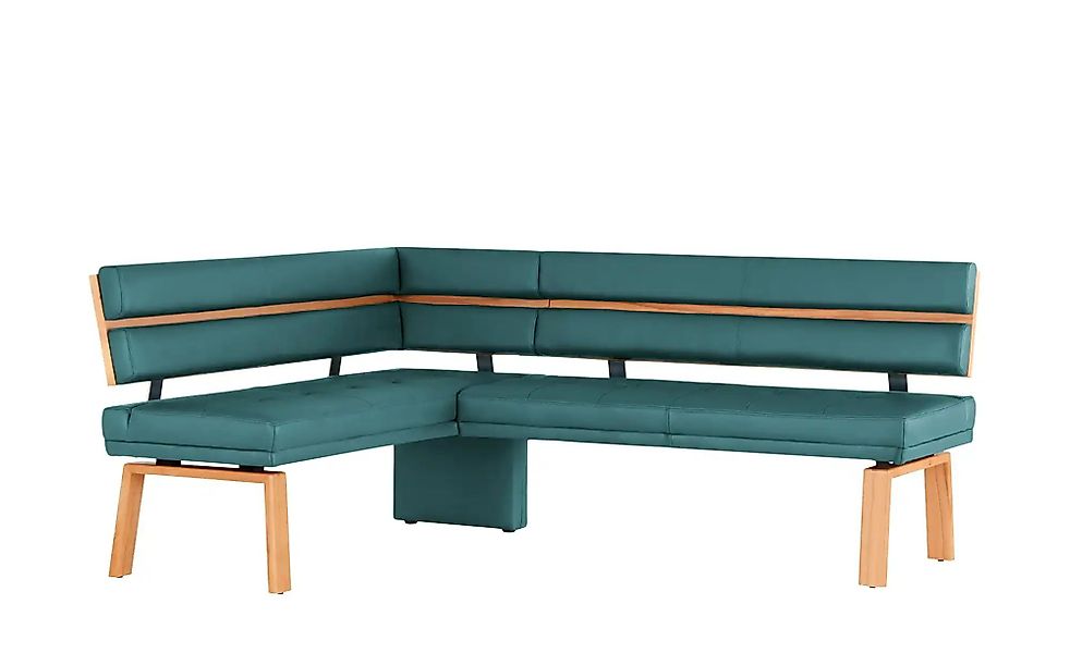 Eckbank Leder Canto III ¦ blau ¦ Maße (cm): H: 88 Bänke > Eckbänke - Höffne günstig online kaufen