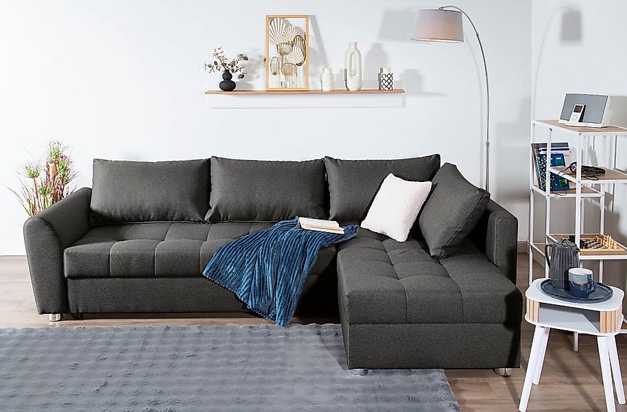 COLLECTION AB Ecksofa "JANA XL-Sofa L-Form", inkl. Bettfunktion, Bettkasten günstig online kaufen