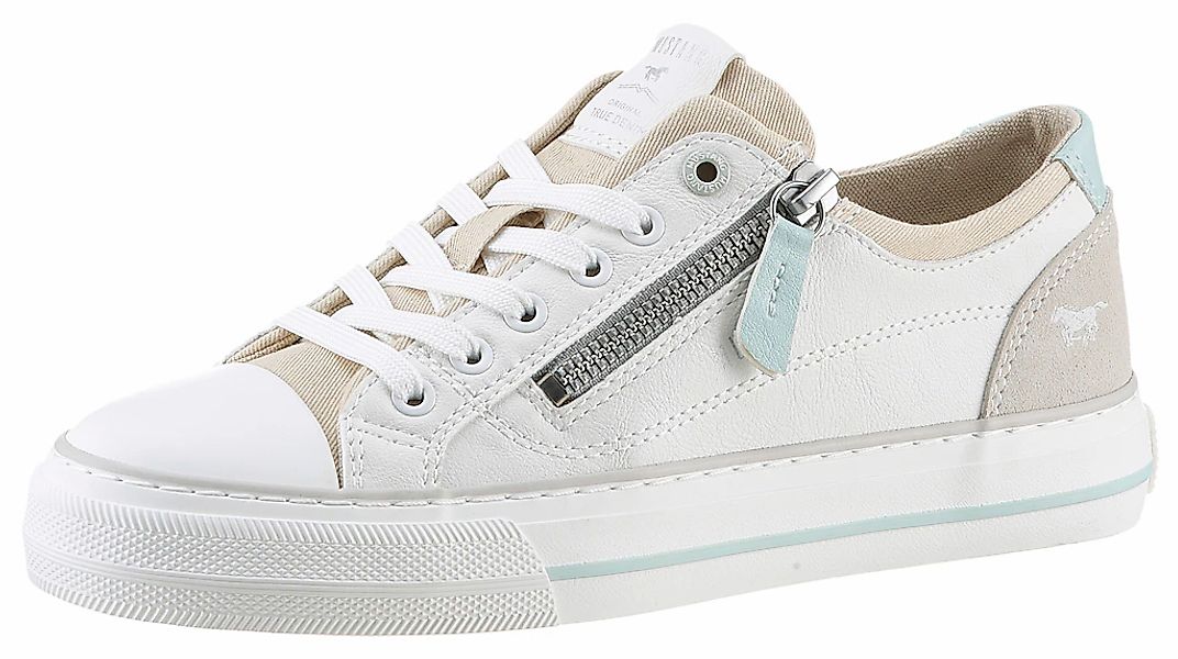 Mustang Shoes Sneaker, mit seitlichem Reißverschluss, Freizeitschuh, Halbsc günstig online kaufen