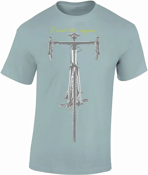 Baddery Print-Shirt Fahrrad T-Shirt : I am the engine - Sport Tshirts Herre günstig online kaufen