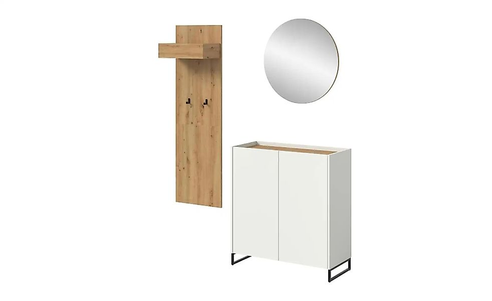 Garderobenkombination   ¦ weiß ¦ Maße (cm): B: 197 H: 175 Garderoben & Klei günstig online kaufen