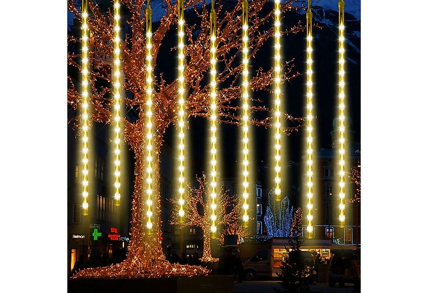Qualra Lichterkette 30/50cm Meteorschauer Lichterkette Weihnachtsbeleuchtun günstig online kaufen