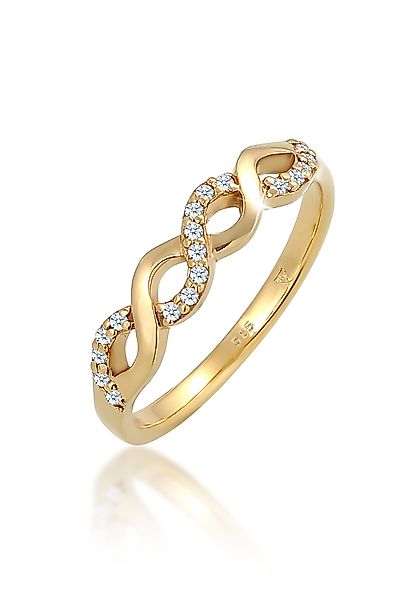Elli DIAMONDS Verlobungsring Infinity Diamant Weiß günstig online kaufen