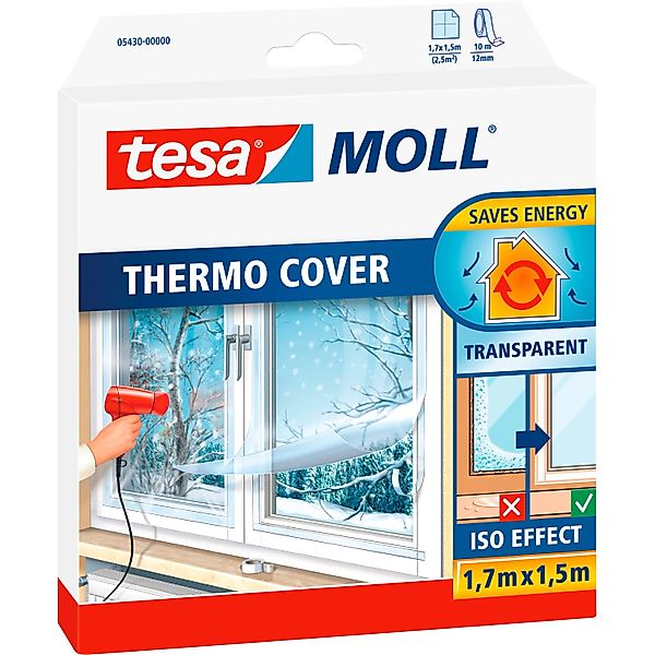 tesa Türbodendichtung tesa Moll Fenster Isolierfolie Thermo Cover 1,7 x günstig online kaufen