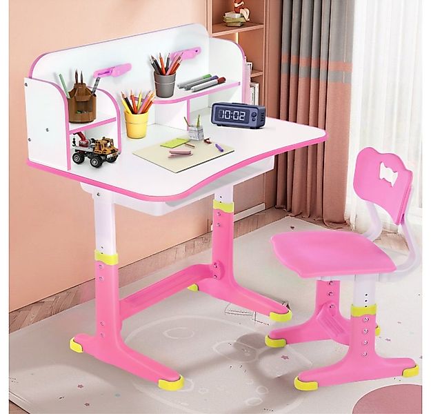 WILGOON Kinderschreibtisch Schreibtisch und Stuhl-Set für Kinder, Höhenvers günstig online kaufen