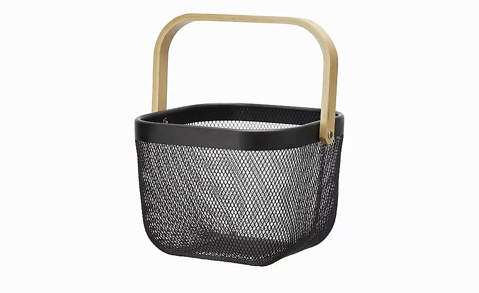 KHG Obstkorb   ¦ schwarz ¦ Edelstahl ¦ Maße (cm): B: 20,5 H: 15,5 Küchenzub günstig online kaufen