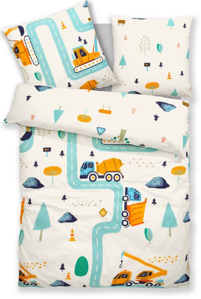 Lüttenhütt Kinderbettwäsche "CUDDLEE" 2 tlg. in vielen Designs: Dino,Einhor günstig online kaufen