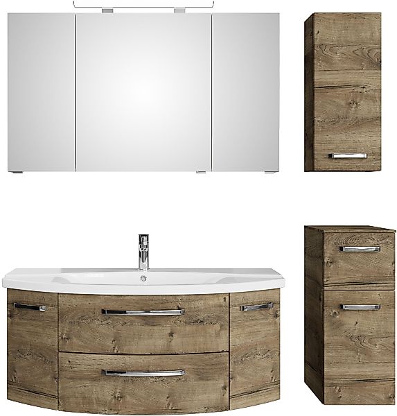 Saphir Badmöbel-Set Serie 4010 4-teilig Keramik-Waschtisch günstig online kaufen