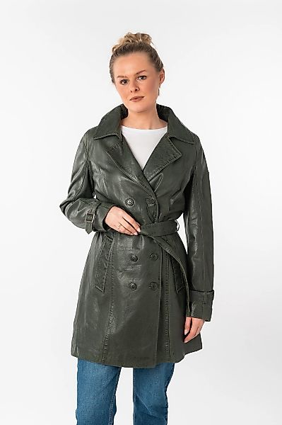 Mauritius Ledermantel "GWTaresa", (2 tlg., mit Bindegürtel), Leder-Trenchco günstig online kaufen
