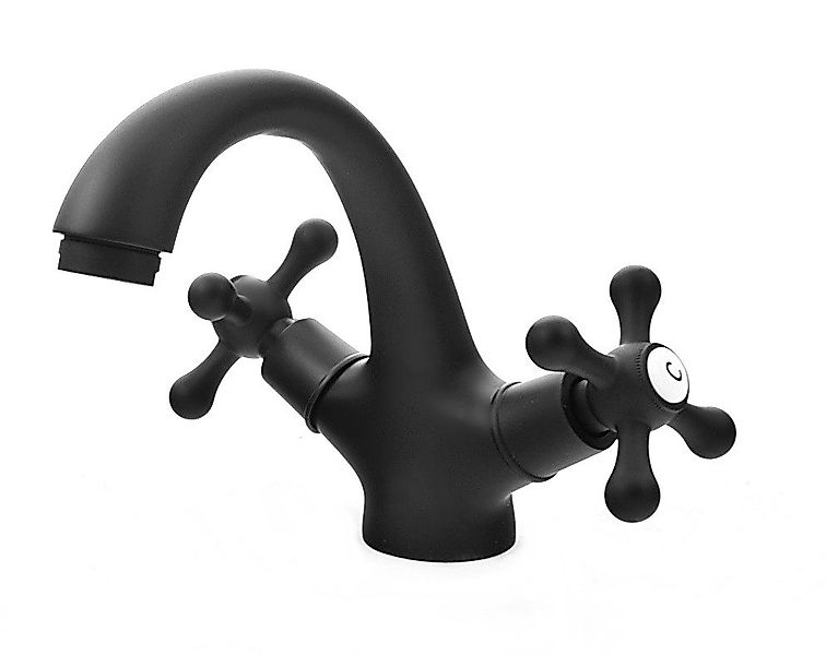 Lavre Waschtischarmatur Retro schwarz Nostalgie Wasserhahn, günstig online kaufen