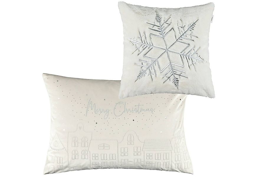 Esprit Kissenhülle TOWN Zierkissenhülle Weihnachten, (1 Stück), 40 x 60 cm günstig online kaufen