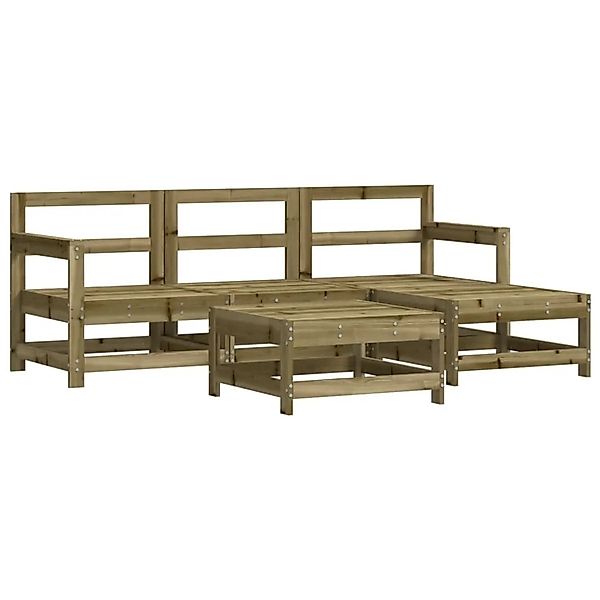 vidaXL 5-Tlg Garten-Lounge-Set Kiefernholz Imprägniert 3186192 günstig online kaufen